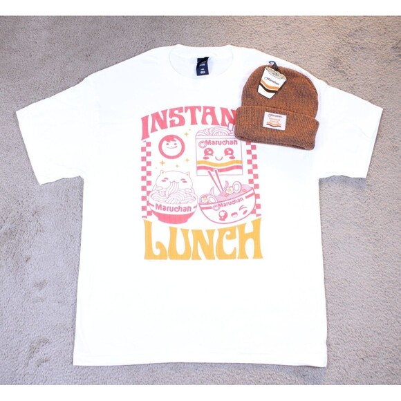 Maruchan Ramen Noodle T-Shirt & Beanie Set Instant Lunch (Large)-NEW W/OUT TAGS! - Picture 1 of 7